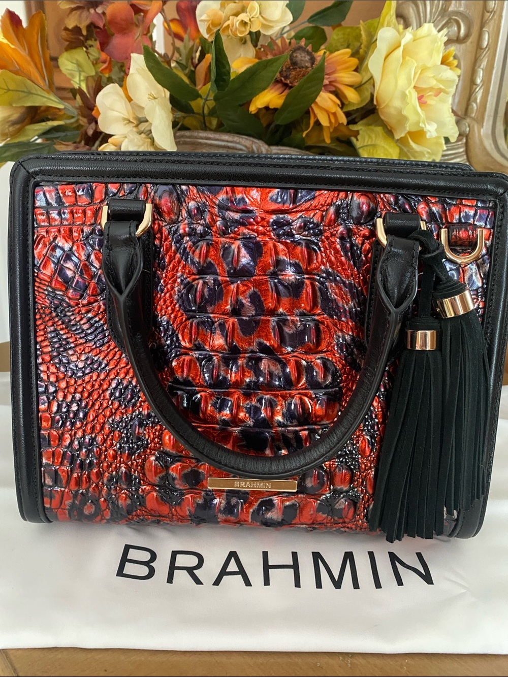 Brahmin Cami Red Leopardess
